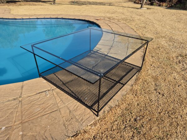 Glass Coffee - Mild Steel Frame Incl Shelf - Image 2