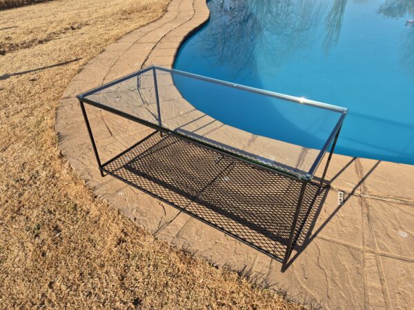Glass Coffee | Mild Steel Frame Incl Shelf - Image 2