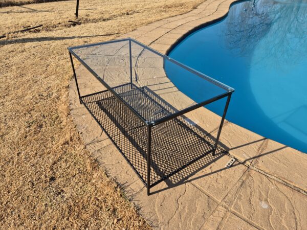 Glass Coffee | Mild Steel Frame Incl Shelf - Image 3