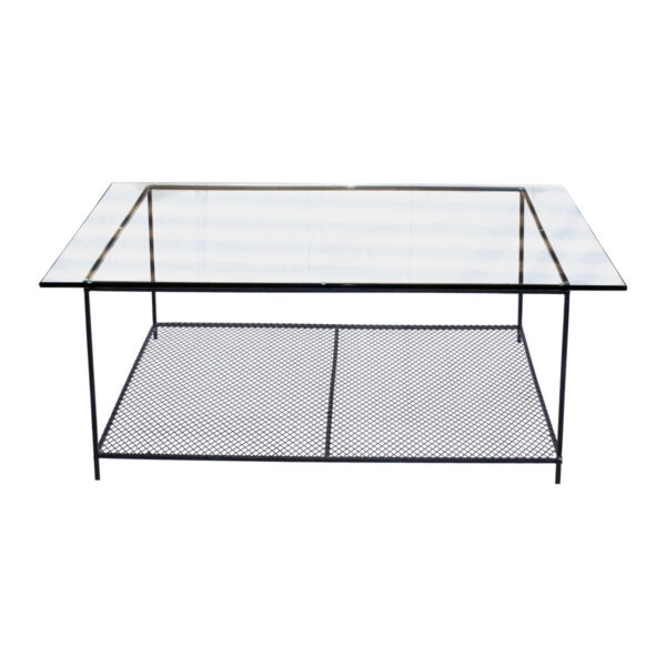 Glass Coffee - Mild Steel Frame Incl Shelf